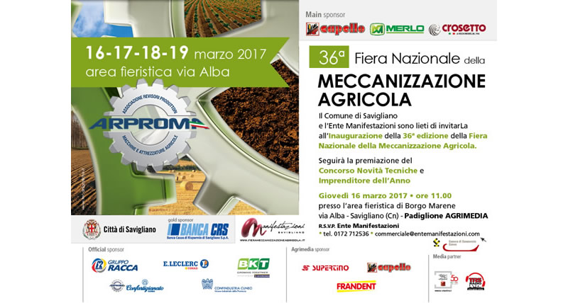 36 fiera nazionale della meccanizzazione agricola