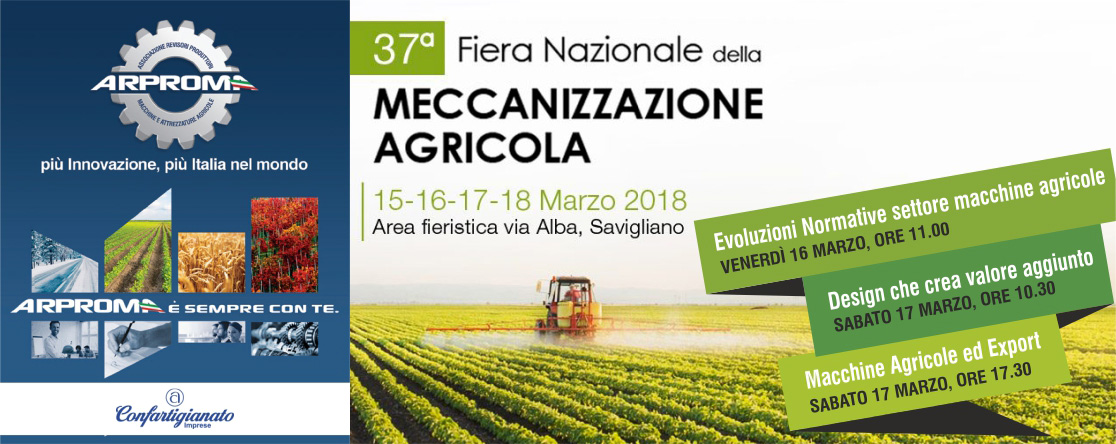 Convegni organizzati nell'ambito della 37a Fiera Nazionale della MECCANIZZAZIONE AGRICOLA Convegni organizzati nell'ambito della 37a Fiera Nazionale della MECCANIZZAZIONE AGRICOLA