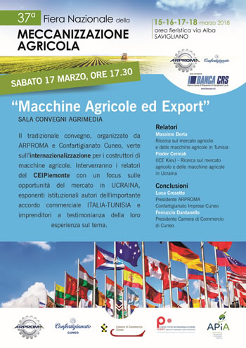 37 fiera nazionale della meccanizzazione agricola